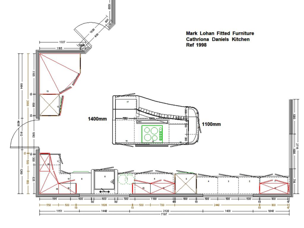 semi open plan kitchen