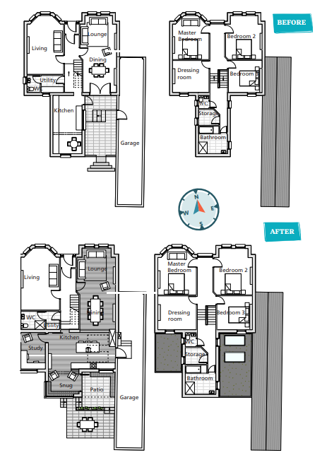 small extension family home